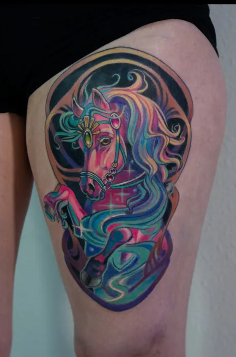 Rabbit and Thorn Tattoo 9