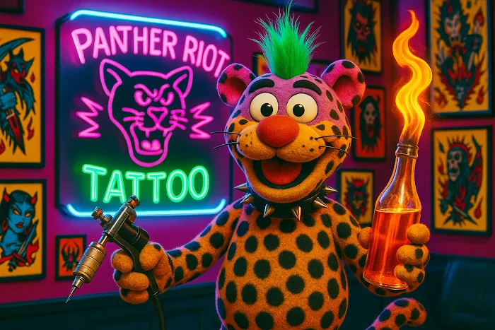 Panther Riot Tattoo 8