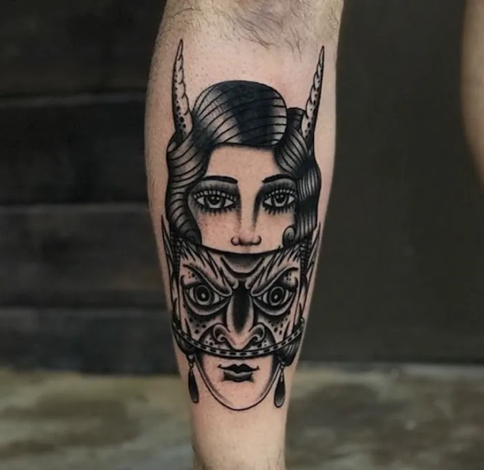 Black Sparrow Tattoo 2
