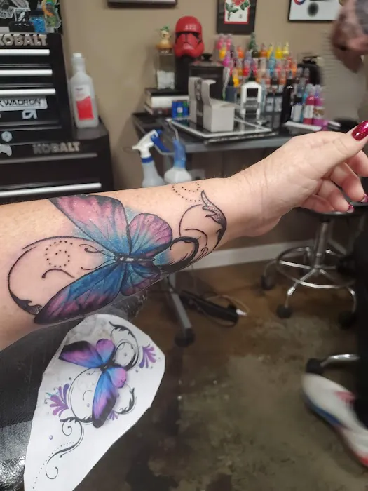 Copper Finch Tattoo 1