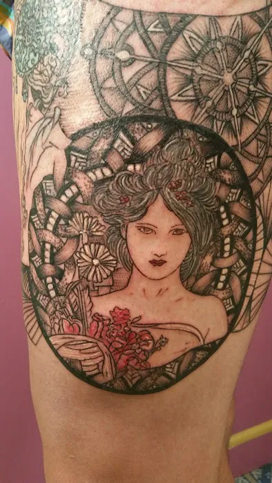 Shavon's Purple Lotus Tattoo 7