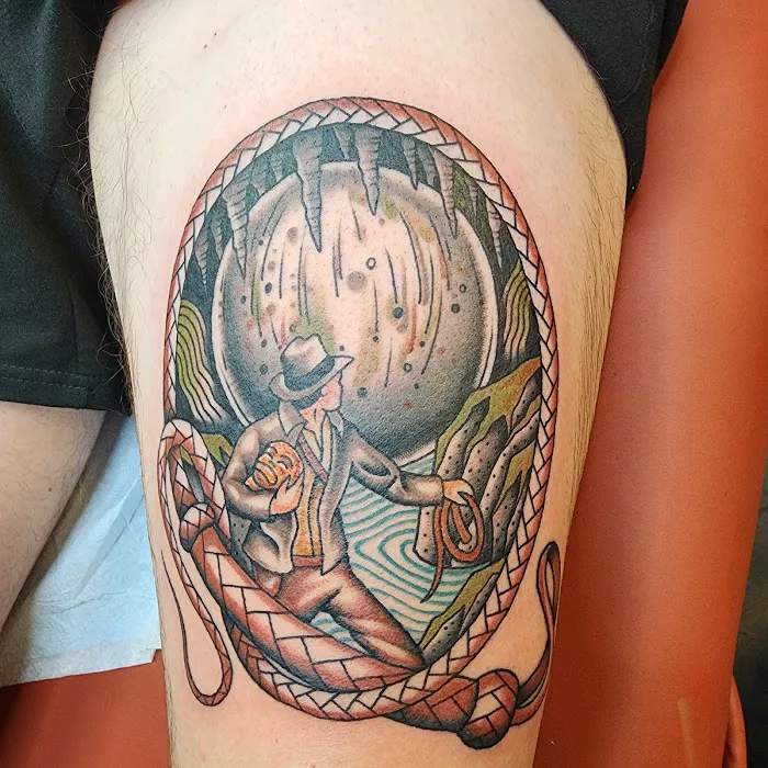 Sickle and Moon Tattoo 9