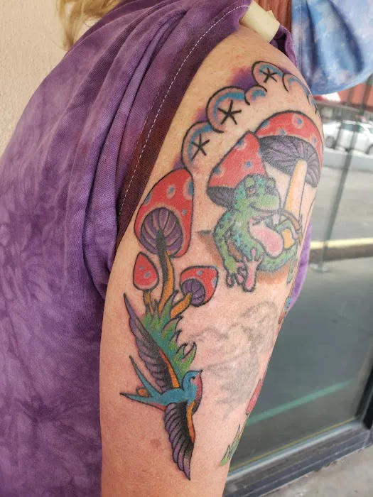 Sickle and Moon Tattoo 6