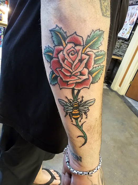 Sickle and Moon Tattoo 5