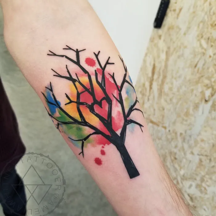 Outside The Lines Tattoo 8