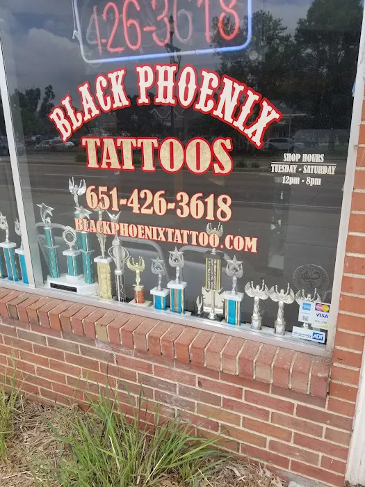 Black Phoenix Tattoo 5
