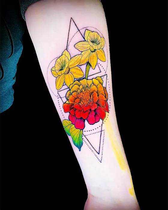 Golden Rose Tattoo 6