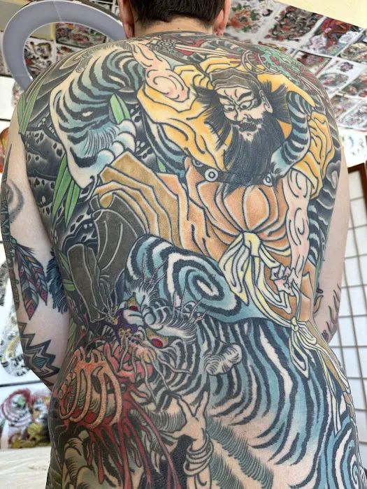 Chrome Dragon Tattoo 8
